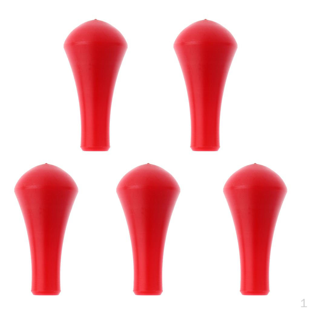 5 Pieces Blunt Tip Game Multi Color Heads Replacement for Hunting