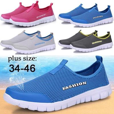 Sommer Ultraleichte Mesh Schuhe Unisex Sport Flache Schuhe Atmungsaktive Casual Paar Schuhe Plus Größe