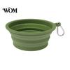 Dog Water Bowl Foldable Bowl, Collapsible Cat with Carabiner, Portable Pet Silicone for Dogs Cats Travel Camping Paw Shape