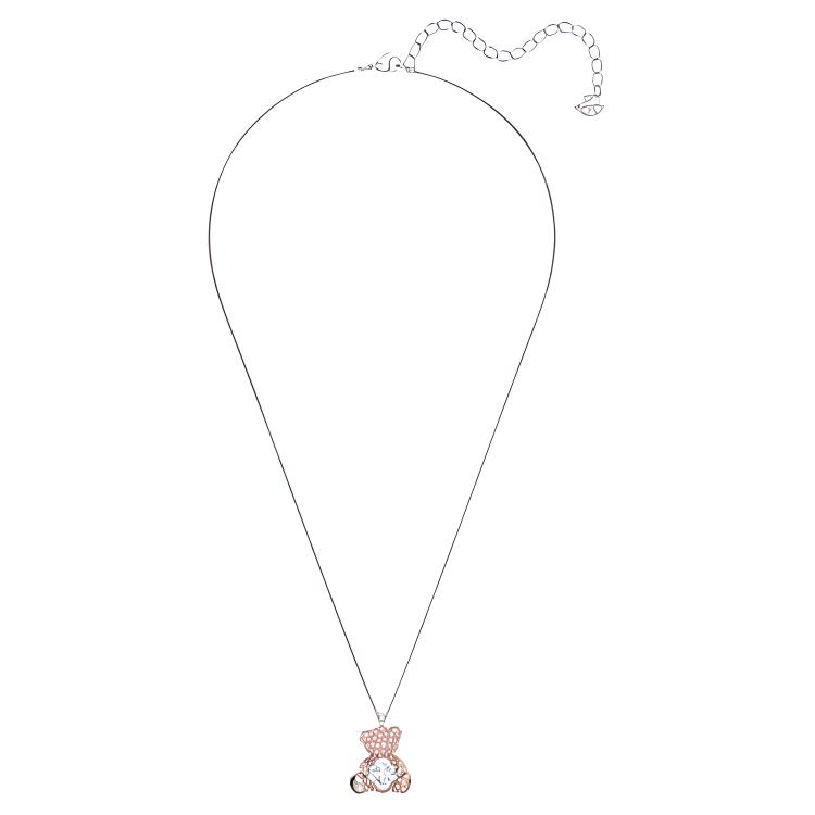 Swarovski Teddy Sparkling Teddy Bear Cute Fun Necklace Women Necklace Pink 5599168