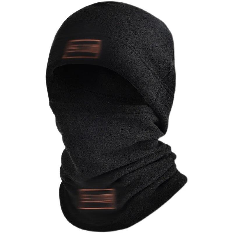 Autumn And Winter Fleece Hat Men's Sports Cold Swing Fleece Neck Cover Outdoor Cycling Mountaineering Mask Warm Cold Neck Set