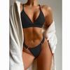 Costum de baie Push Up Femei Micro Bikini Set Bikini Sexy Imbracaminte de plajă solidă Tanga Costume de baie Costum de baie Biquini brazilian
