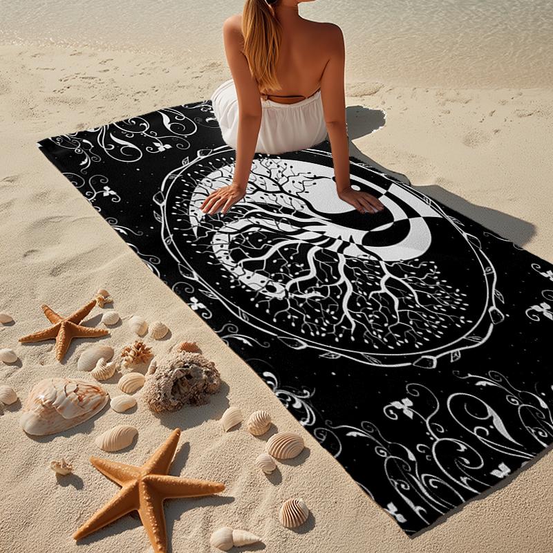 Tree Of Life Mandala Beach Towel, Super Soft Microfiber, Gift for Her/Him, Birthday, for Pool, Beach, Travel, Home Decor Fan gifts