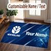Custom Rug New Holland Pattern Print Name Text Soft Non‑Slip Floor Carpet for Home Indoor Decoration