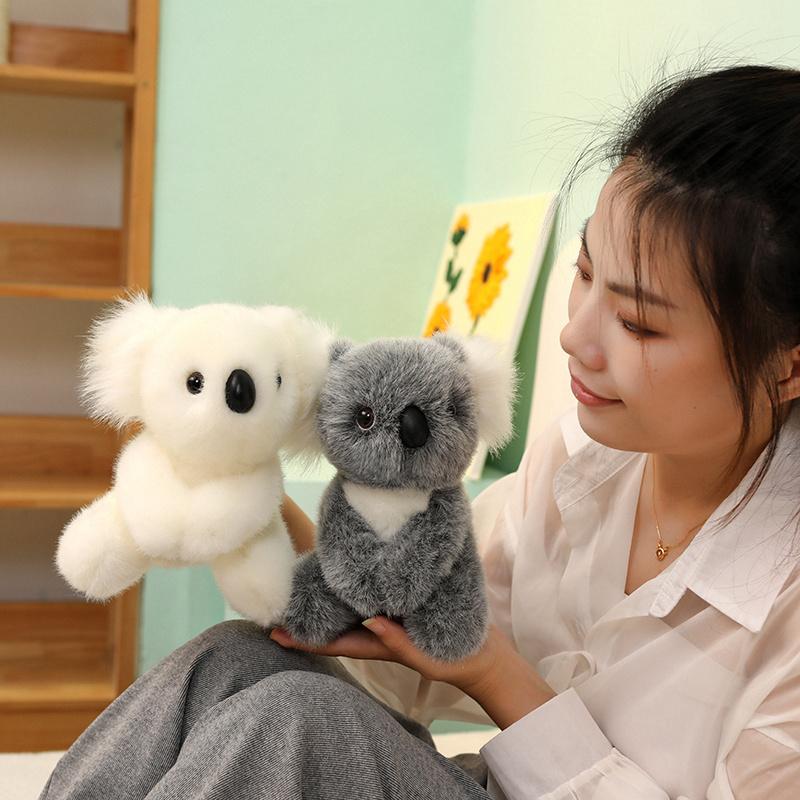 Lovely Australia Koala Plush Toys Furry Koala Bear Plush Dolls Stuffed Soft Animal Pillow For Friend Birthday Christmas Gift