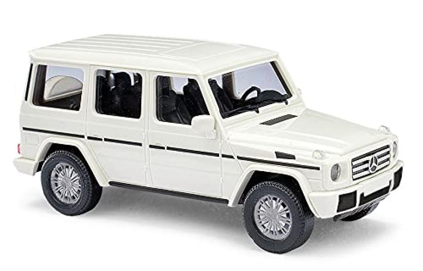 

BUSCH 1990 Белый Спецификация с большим бампером 1/87 Mercedes-Benz G-Class