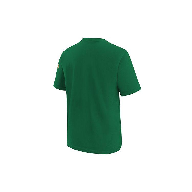 Nike X NBA Boston Celtics Crew Neck Comfortable Letter Soft Short Sleeve T-Shirt Kids Tops Green 3Z2B7NBBM-CEL