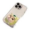 Applicable iPhone16promax Green Headgear Cat Mobile Phone Case Apple 14 Cartoon 13/12 Personality 15 Anti-drop X