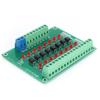 Optical Isolation Module Limit Switching Frequency 20KHZ 12V to 3.3V 8 Channel Optocoupler PLC Signal Converter Board