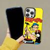 Classic P-Popeye Comics Animation Phone Case Color Silver Shell For lPhone 17 16 16e 15 14 13 12 11 Pro Max Plus