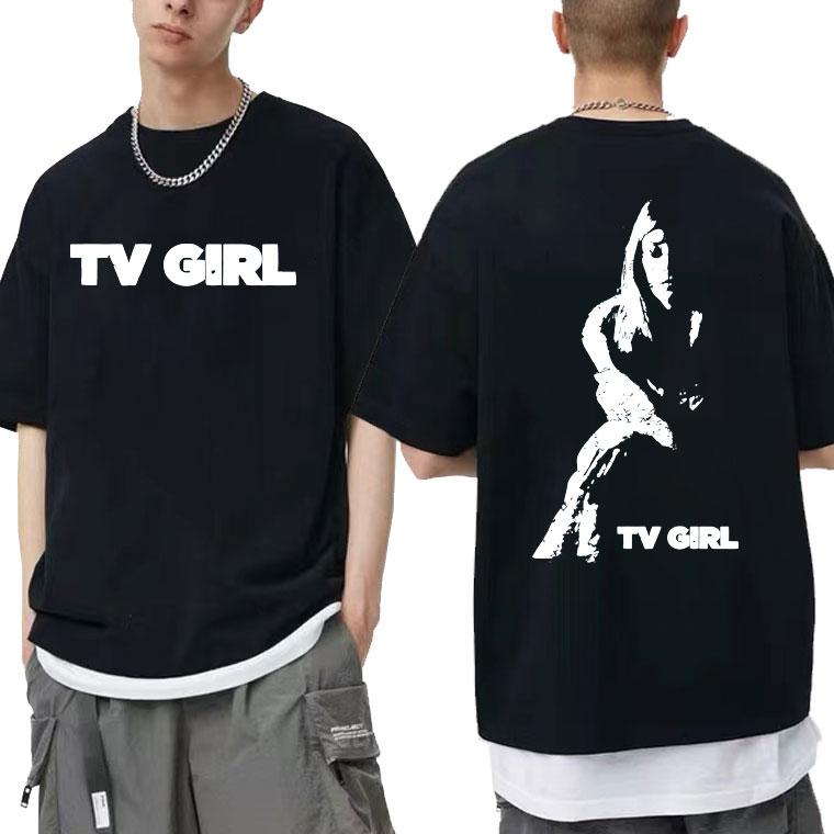 Cults TV Girl One Night Only Graphic Print T-shirt Unisex Vintage Tees Unisex Γυναικείο Casual Oversized T-shirt Unisex Βαμβακερό T-shirt