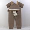 4-Piece Baby Girl Set: Headband, Bodysuit, Socks, Pants (0-3M)