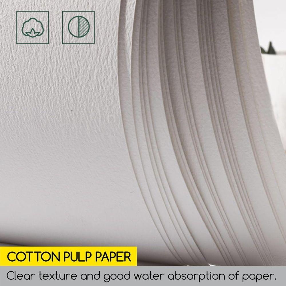 New 20 Sheets Watercolor Paper Block 32K 16K 8K 300g Watercolor Sketchbook Art Paper 100% Cotton Water Color Drawing Paper
