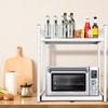 Drawer Oven Storage Rack Space Saving Pull-Out Storage Rack Microwave Oven Storage Rack for Utensils Seasonings Small Items