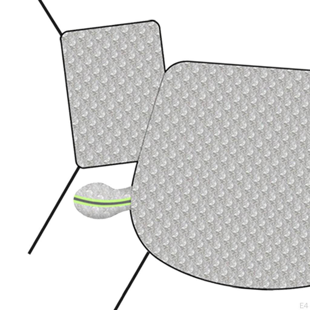 Copertura Parabrezza Auto Protezione Ispessita con Finestrino Laterale e Specchietto per Berlina La Maggior Parte delle Auto