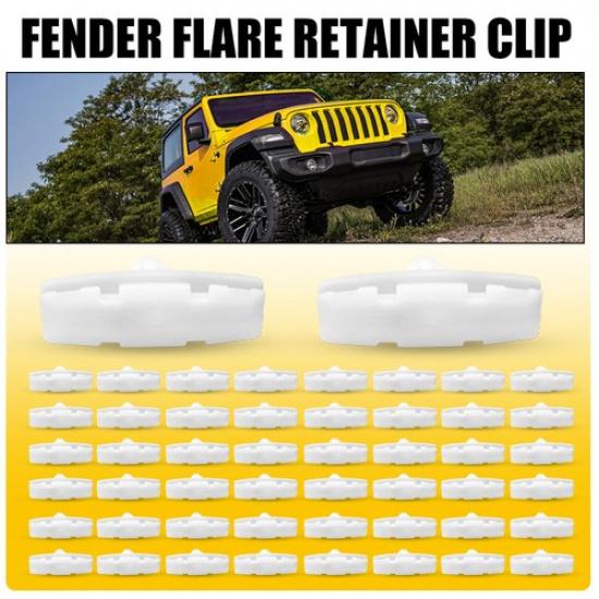 50 X Fender-Flare Retainer-Clip For Jeep Wrangler JL 18 -20 For Gladiator  N