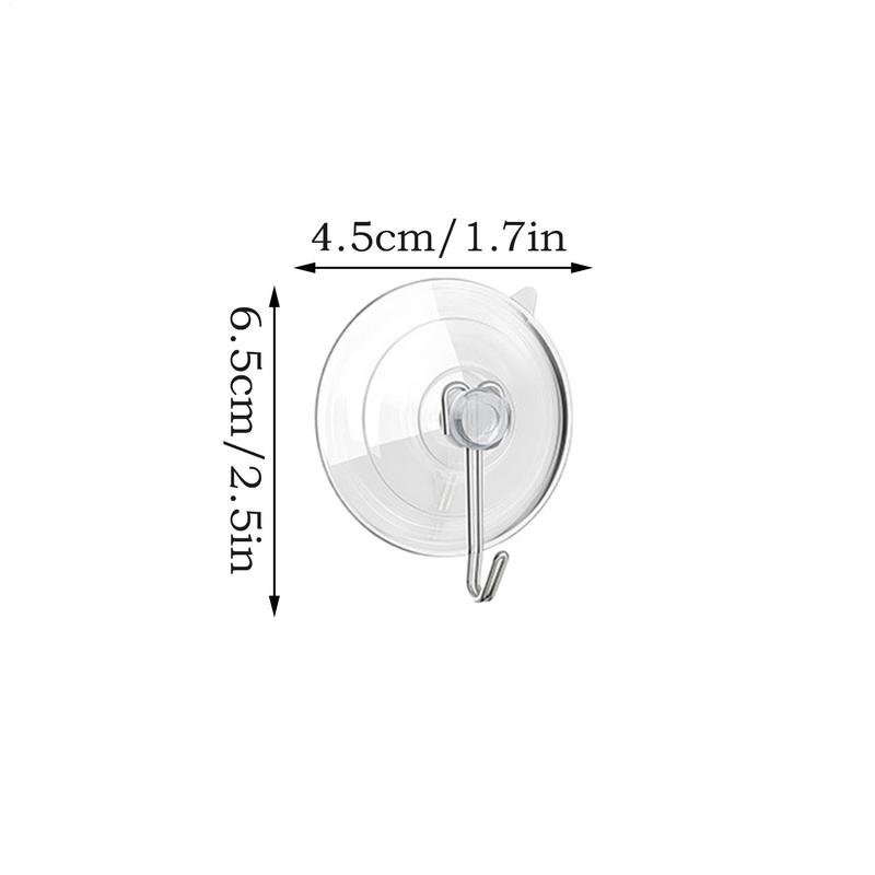 Suction Cup Hooks For Shower 20 Pieces Clear Shower Suction Cup Hooks Home Organization For Desk Toilet Doors RV Kitchen Car