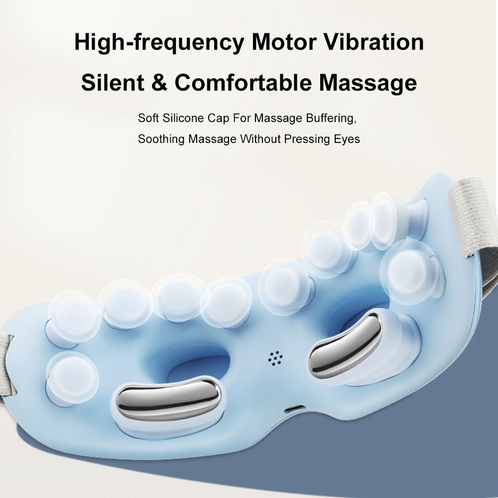 Eye Massager with Heat Vibration Relieve Fatigue Improve Sleeping Smart Eye Mask Wireless Connection Music Office Eye Relaxation