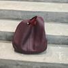 Genuine Cowhide Lychee Pattern Underarm Shoulder Bag Lightweight Travel Tote Handbag for Women