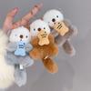 Otter Plush Toy With Short Pile Fabric And Lobster Clasp For Car And Bag Decor