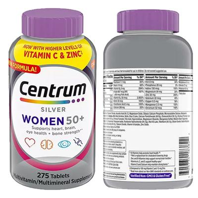 Centrum Silver Multivitamin pentru persoane de 50 de ani și peste, 275 comprimate, 1 unitate