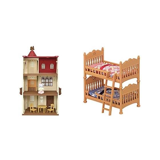 Sylvanian Families House with Red Roof Elevator & Sylvanian Families Furniture Bunk Bed Set Ka-317 [Set Purchase]