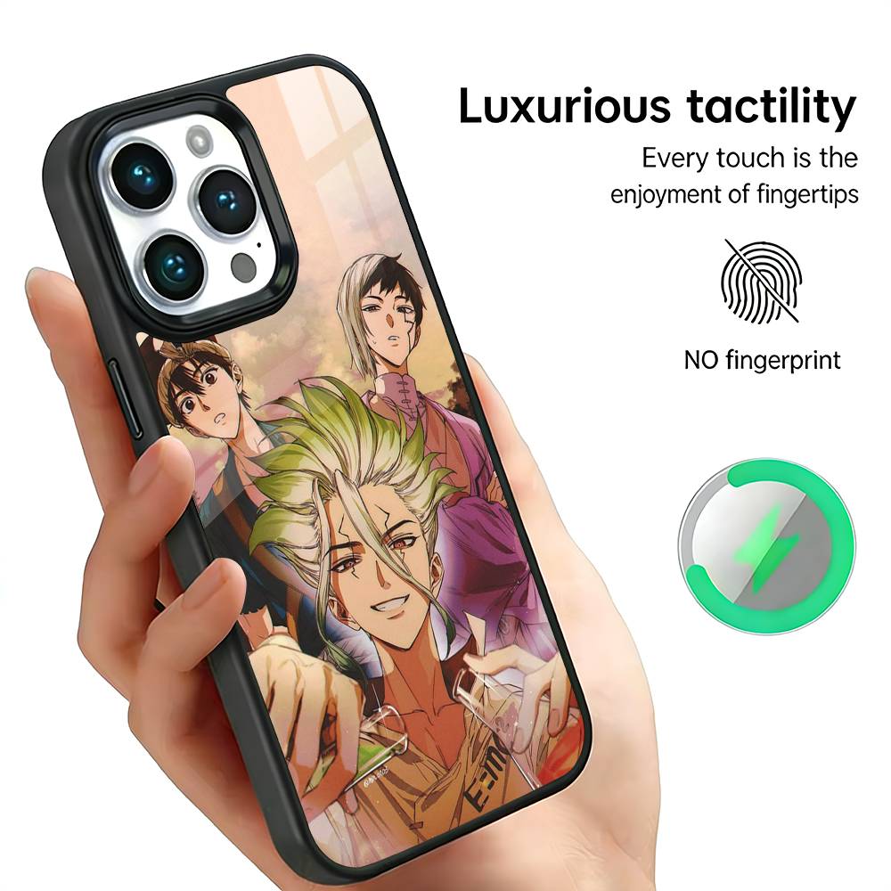 Dr S-STONE Phone Case For iPhone17,16,15,14,13,12,11 Plus,Pro Max, New Magnetic Wireless Charging