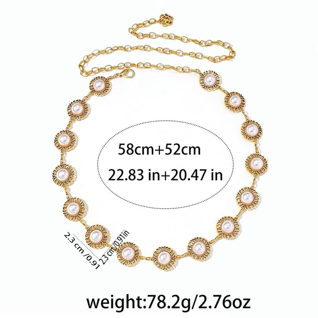 Bohemian Retro Metal Waist Chain for Women - Ethnic Style Body Jewelry