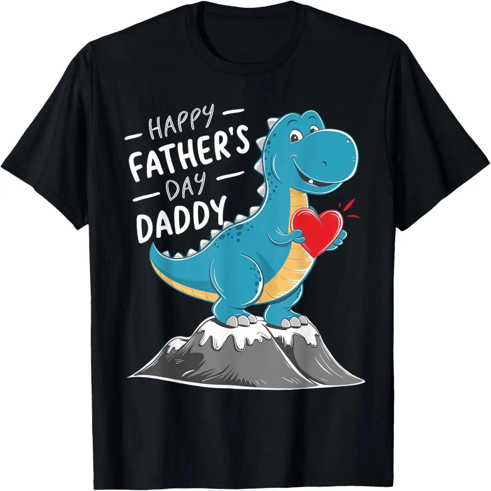 

С Днем отца Папа Дино Сын Для Мамы Тираннозавр Футболка для малыша XXXXXL чёрный