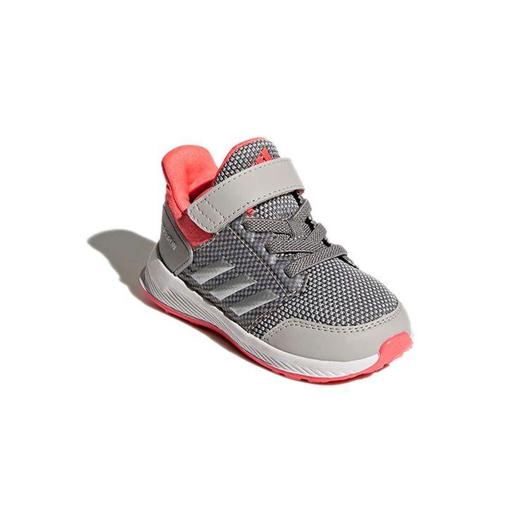 Adidas Rapida Comfortable Durable Low-Top Walking Shoes Baby Shoes Gray Pink BY9027