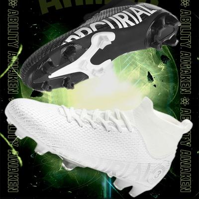 31-48 Men's Football Boots High-Gang Socks Port AG Long Nail Professional Competition Training Children Football Shoes