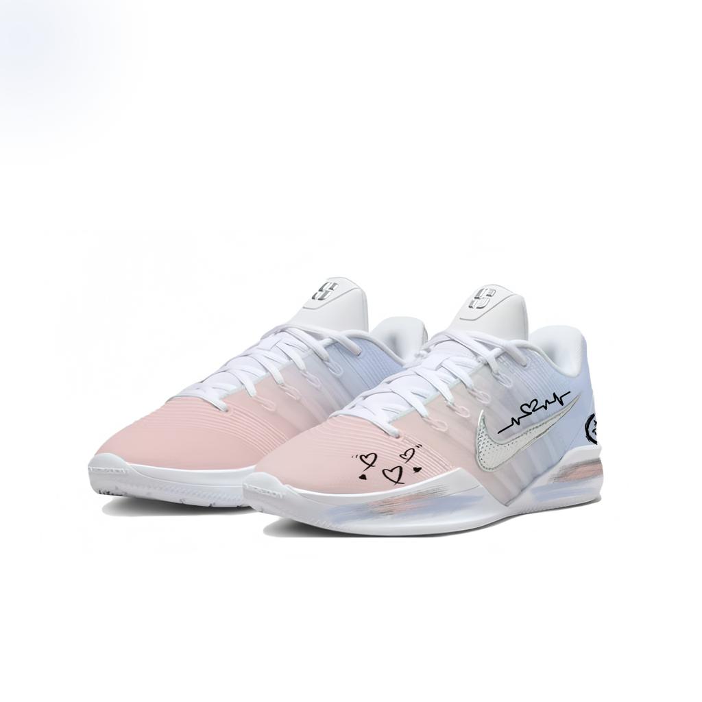 Nike Sabrina 3 Dämpfung Abriebfest Rutschfest Niedrig geschnittene Basketballschuhe Unisex Rosa Blau HF2882-101(team1180-)