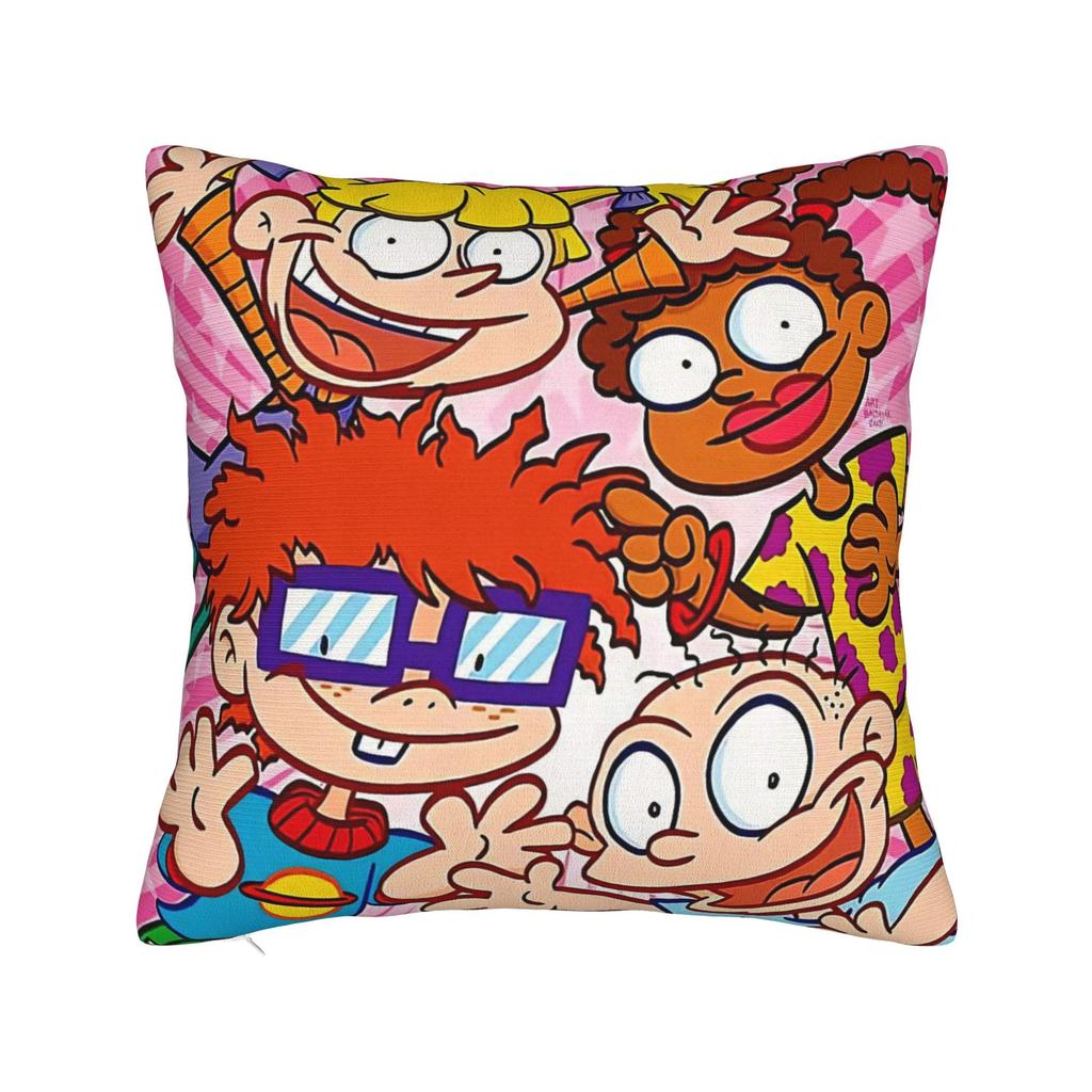 Decorative Pillowcase Cartoon R-Rugrats Merch Seater Throw Pillow Case Cover Square Multi Size