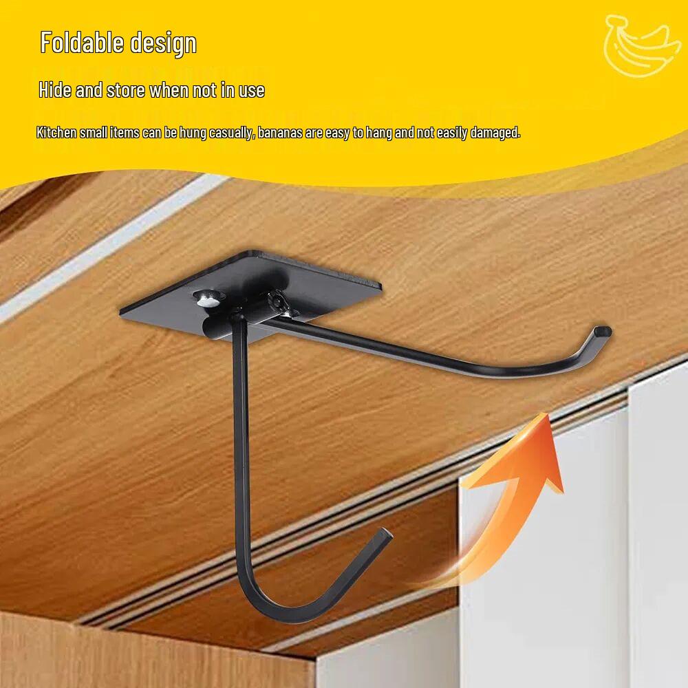 Wrought Iron Folding Kitchen Cabinet Hook for Storage