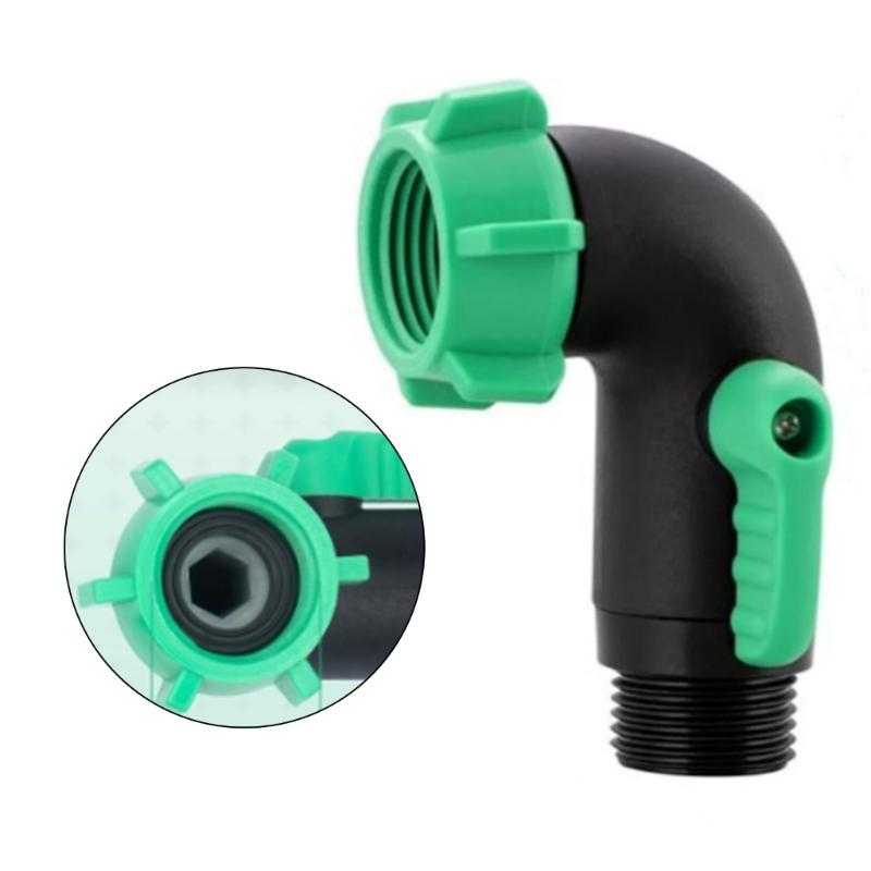 Leak Resistant Ergonomic Garden Hose Shut Off Valves Corrosion Proof Plastic Adapter 2pcs for Campers Ships Outdoor Use