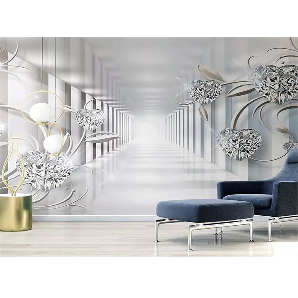 3d Space Wall Mural Three-Dimensional Space Abstraction Wallpaper Suitable For Living Room Tv Background Decor Large Mural