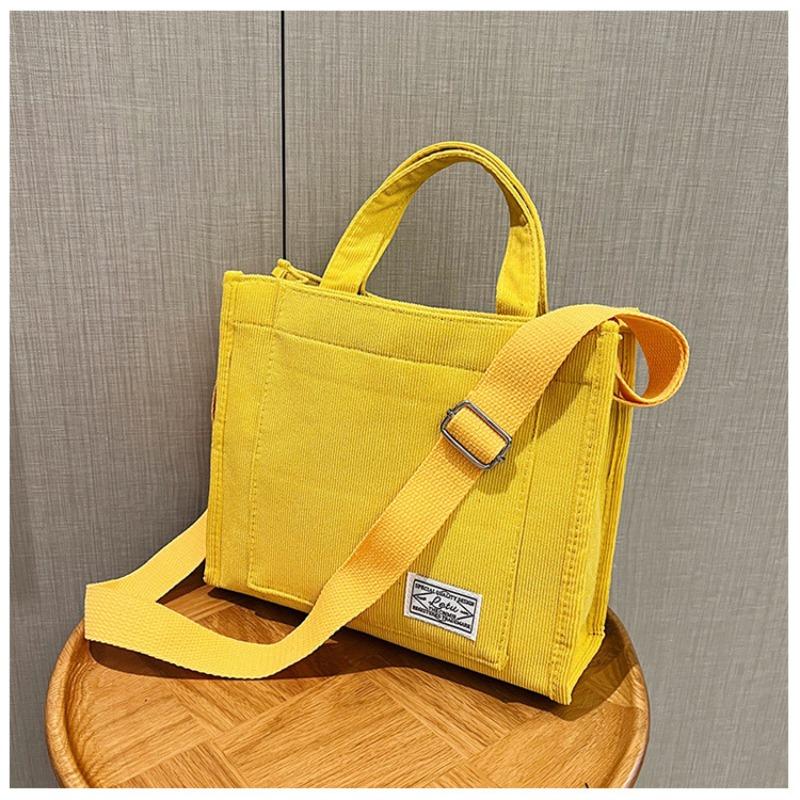 Chic Corduroy Winter New Handheld Bag Mini Square Bag Korean Women Shoulder Crossbody Bag
