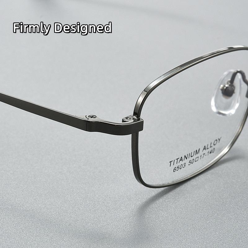 Retro Small Frame Ultralight Pure Titanium Glasses Frame Man Woman Unisex Square Business Optics Prescription Glasses