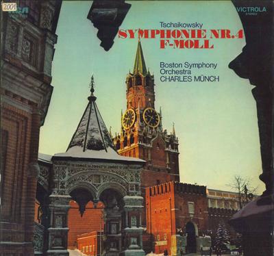 LP Record CHARLES MUNCH BOSTON SYMPHONY ORCH  Tschaikowsky Symphonie Nr4 Fmoll  VICS1100 RCA VICTROLA 1972 Germany Classical Used