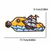 Aufbügelbares besticktes Abzeichen Outdoor-Abenteuer-Design Kosmischer Pilz Astronaut Für Jeansjacke Hut Tasche DIY Personalisierbare Dekoration