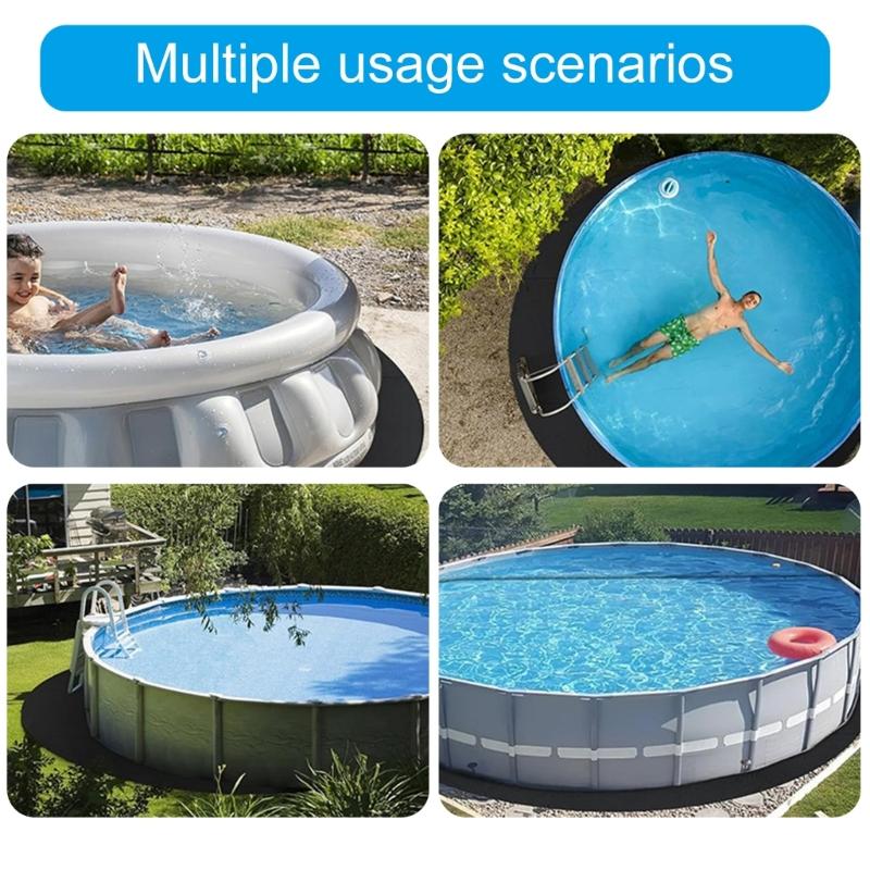 Thickened Round Pool Liner Pad for Above Ground Swimming Pool Swimming Pool Ground Cloth Above Ground Pool Mat