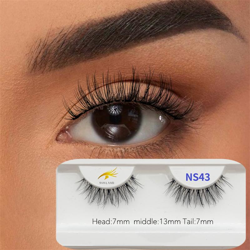 New Arrivals Soft Light Matte Synthetic Hair Faux Mink Handmade Eyelashes Korean Vegan Custom Lashes Cluster Reusable