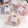 Iridescent Rainbow Mohair Silk Yarn - Hand-Knitted Hat, Sweater, Scarf, Shawl, and Coat Crafting Material