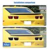 Headlight Protective Film Tail Light Decoration Lamp Cover Sticker For For Chevy Camaro 2010-2013 Exterior Accessoriess Smocked Black