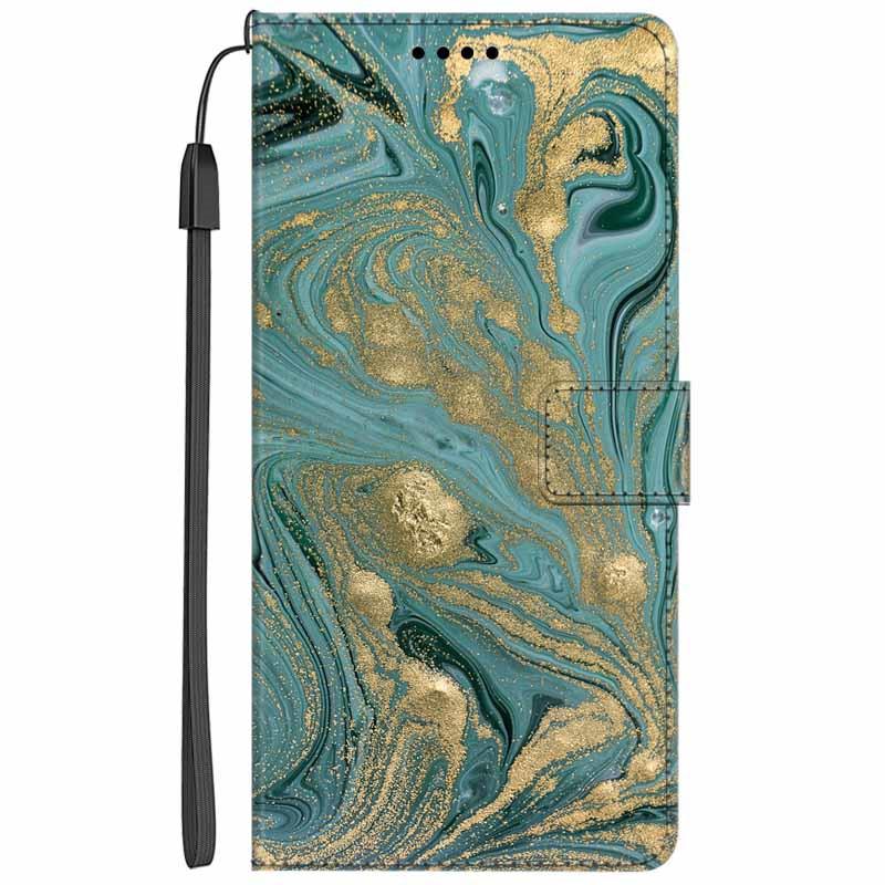 Leather Book Case For Samsung Galaxy A53 5G / A13 4G / A33 5G / A23 4G / M23 A14 A34 A54 Wallet Flip Cover Holder Stand Marble A14 4G