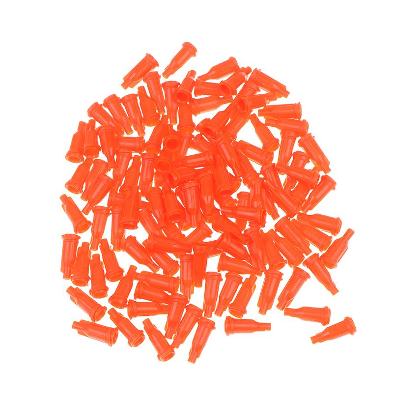 

100Pcs/pack Plastic Syringes Tip Caps Dispensing Needles Tip Cap Spiral Mouth Plugs Securely Lock For Safe DIY Liquid Transfer