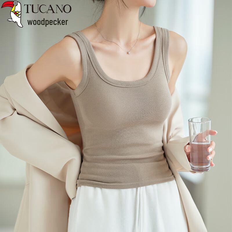Woodpecker Women s Built-in Bra U-Back Camisole S