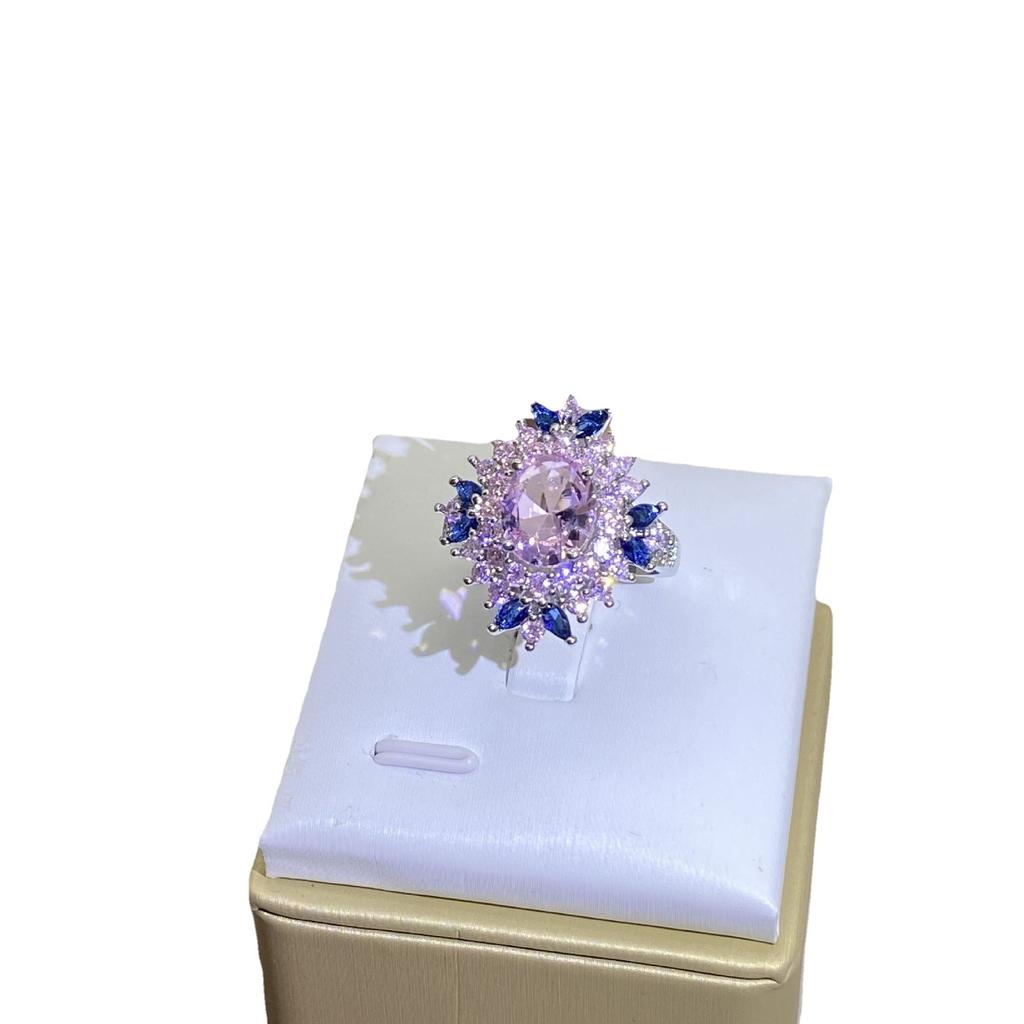 Bunter floraler Zirkonring AAA Zirkon Diamantring Ring Ring Ring