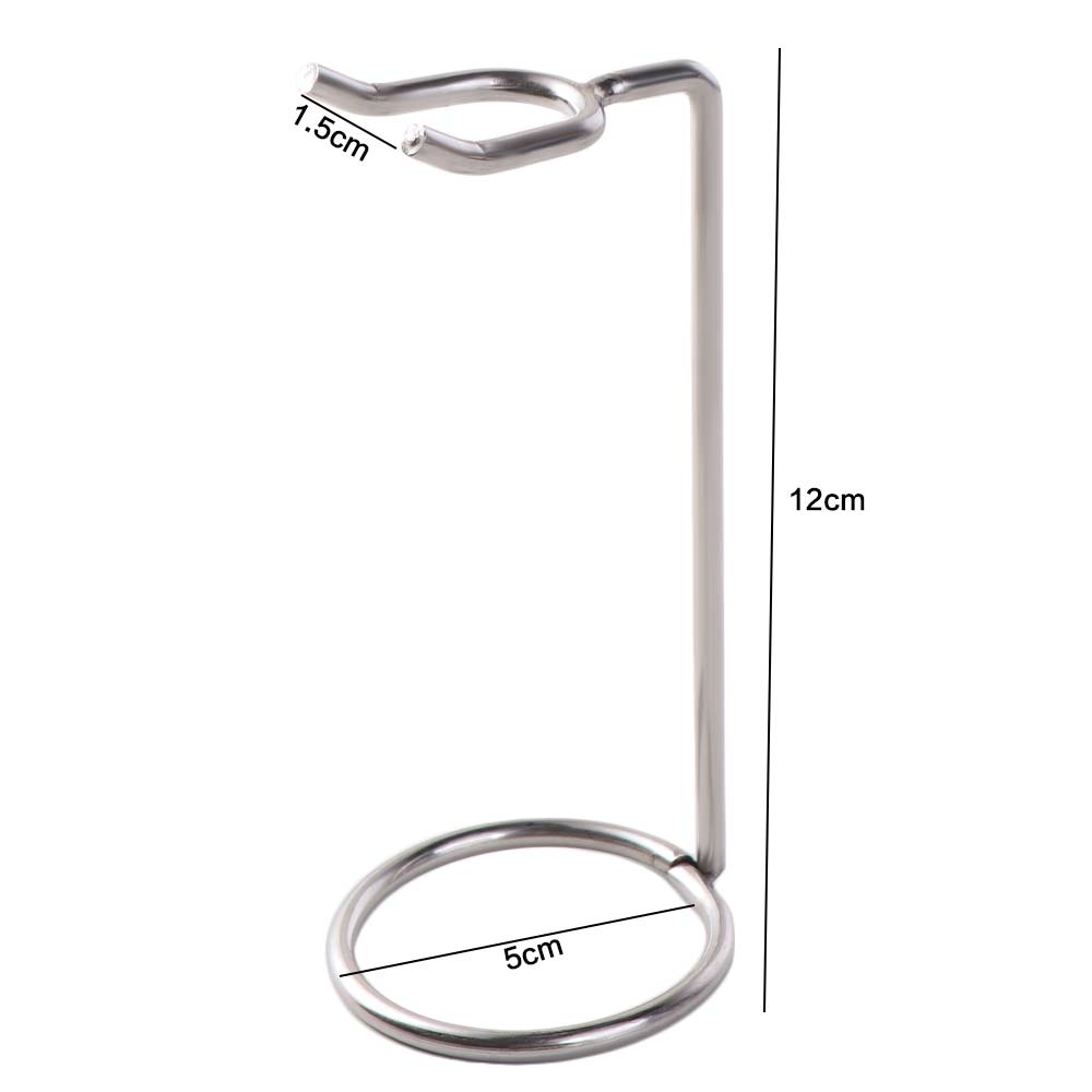 Portable Stainless Steel Shaver Storage Rack Safety Silver Shaver Holder Easy Carry Shaver Stand Manual Old-fashioned