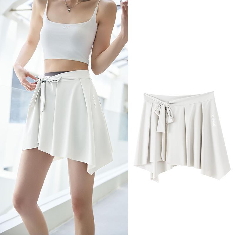 

Цельная юбка для йоги, спорта, базовый слой, защита от воздействия на бедра, женская юбка для фитнеса, защита от воздействия на ягодицы XXL белый